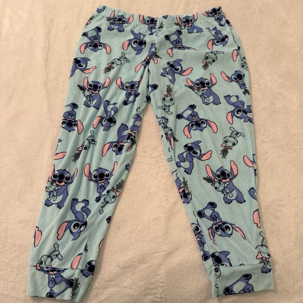 2 Piece Disney Lilo &‎ Stitch Women’s Pajama Set XL 16-18 - Picture 4 of 15